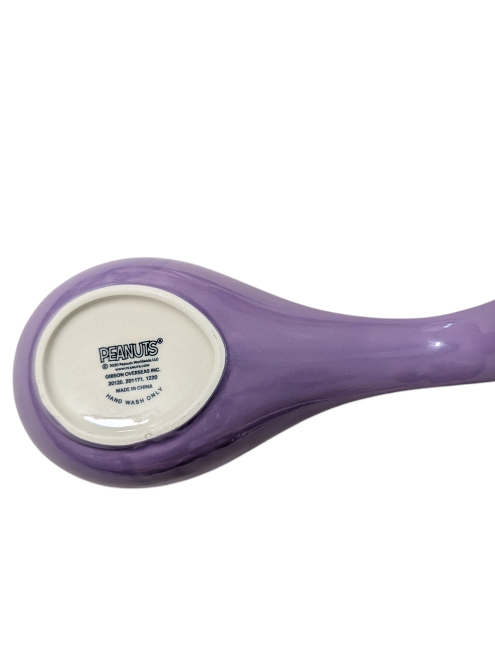 NEW Peanuts Ceramic Spoon Rest Lavender Pastel Purple - Picture 4 of 6
